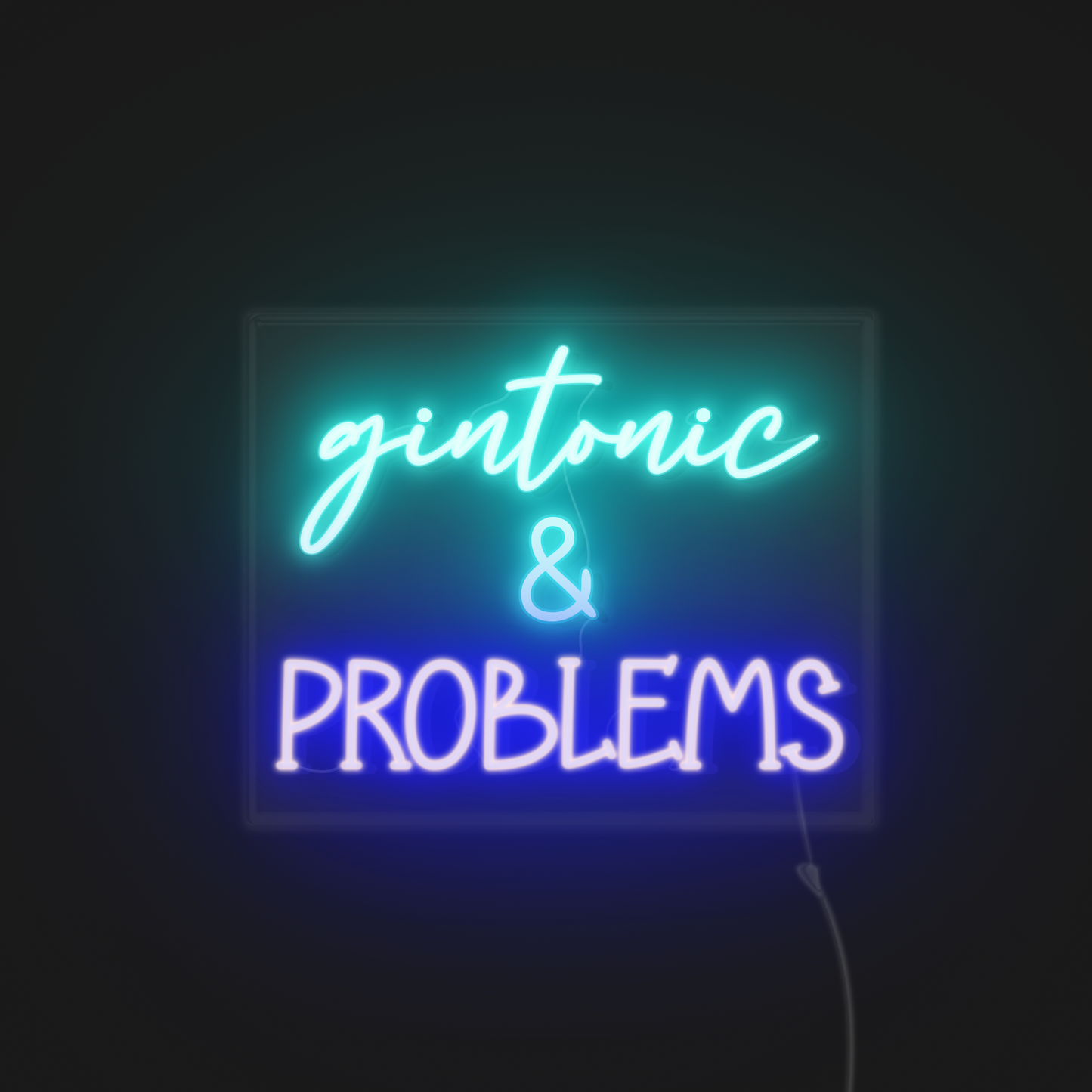 Gin tonic & Problem neonerdy.design