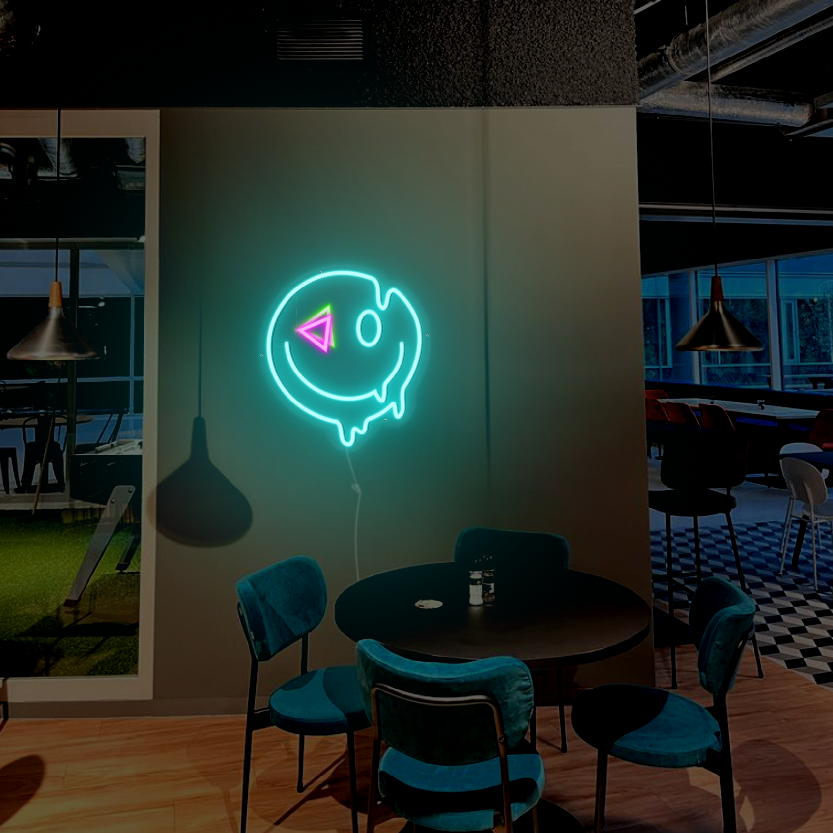 Drippy smile neonerdy.design